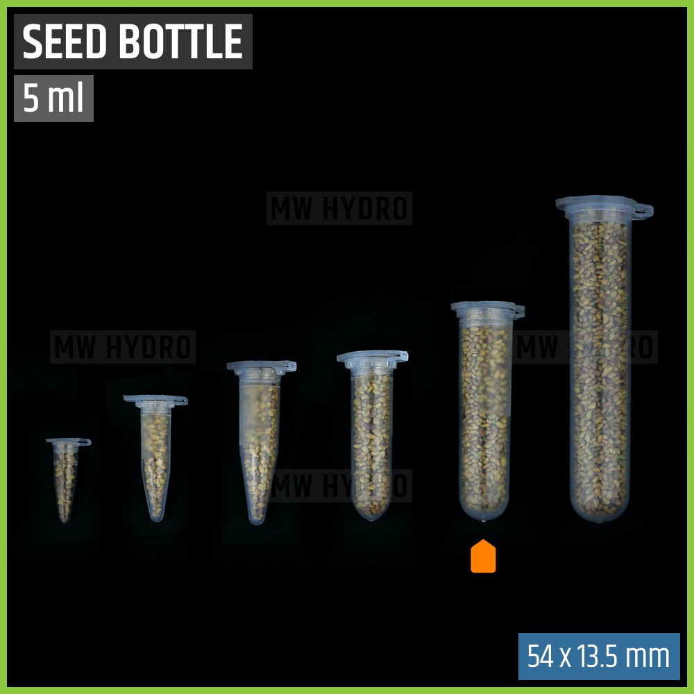 Botol Tabung Plastik Untuk Benih / Plastic Seed Bottle Tube - 5 ml