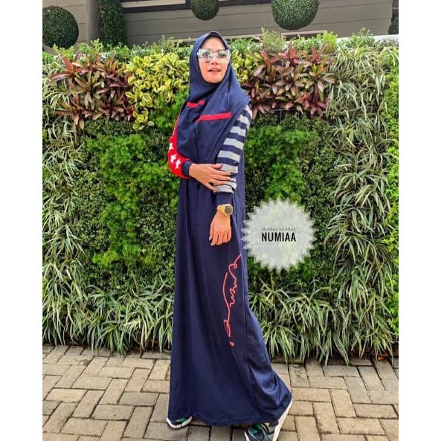 Gamis kaos +hijab by numiaa