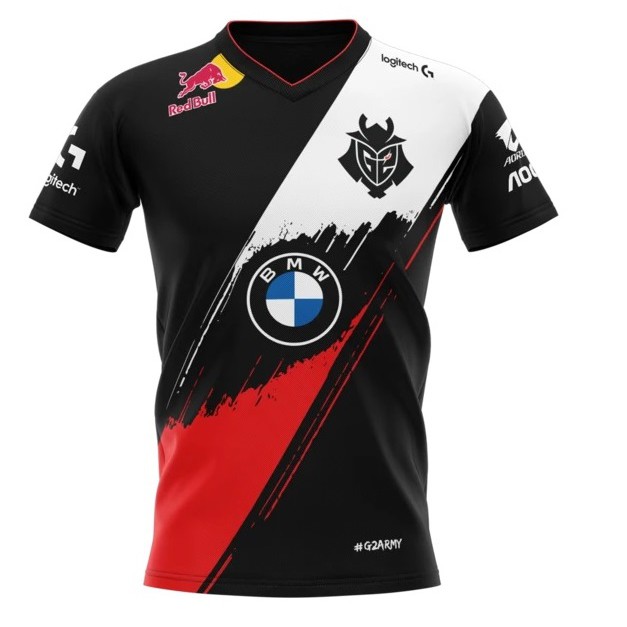 JERSEY G2 ESPORTS BMW CORE 2020 TERBARU MOBILE LEGENDS PUBG FREE FIRE DOTA2 GAMING FREE NICKNAME