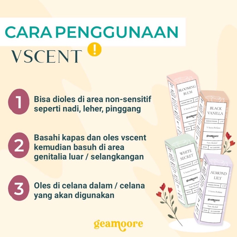 Geamoore VScent Parfume/ Parfum Pengharum Pewangi Miss V