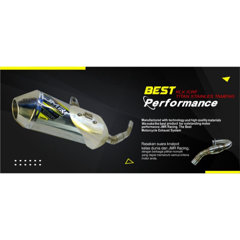 KNALPOT CRF TYPE OV H20 TAMENG JMR RACING 4135 POWER BOOM