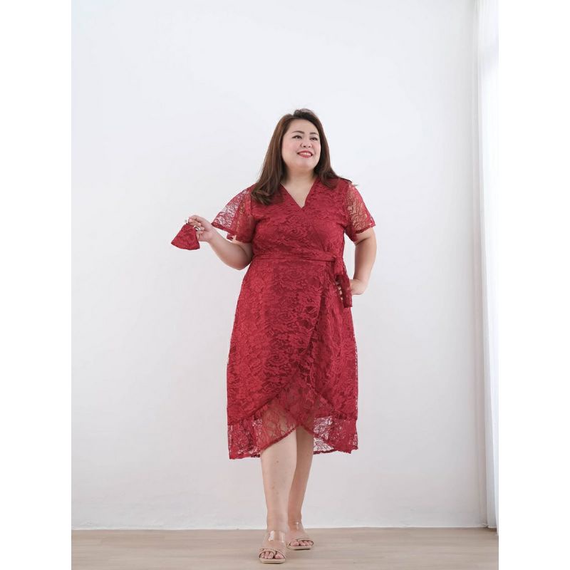 Baju mini maxi casual dress pesta natal christmas 2025 new year party dinner lace brukat brokat mesh