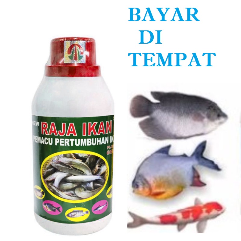 RAJA IKAN VITAMIN IKAN PEMACU PERTUMBUHAN IKAN LELE NILA MAS BAWAL MUJAIR AMPUH