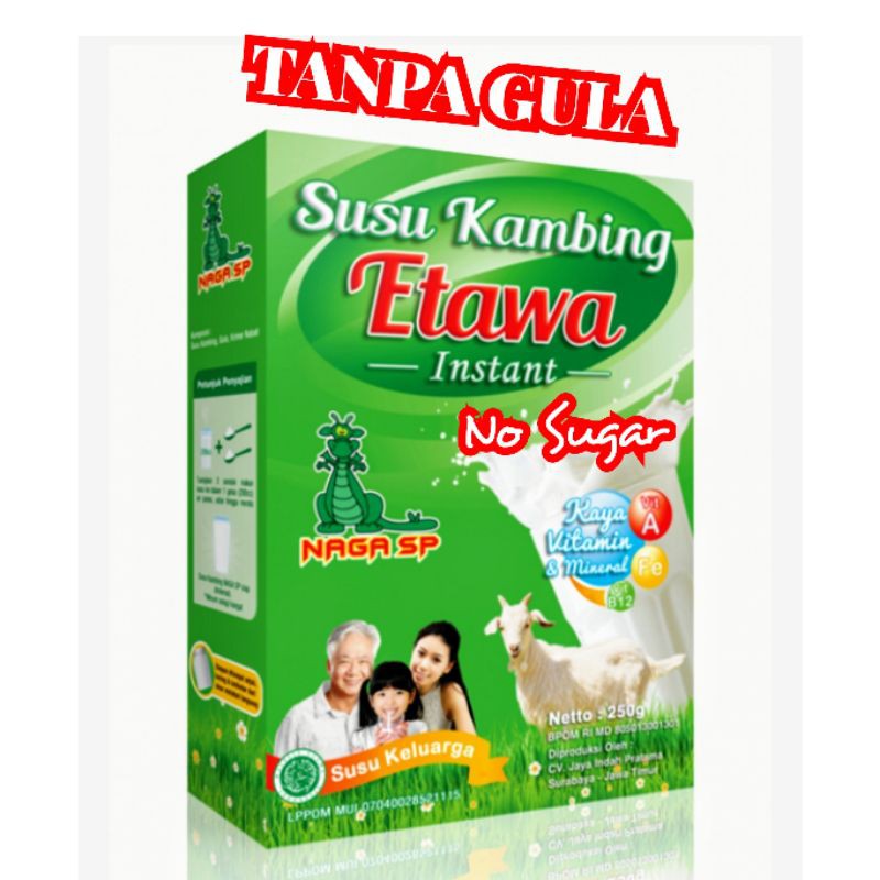 

Susu Kambing Etawa NAGA SP TANPA GULA [250gr]