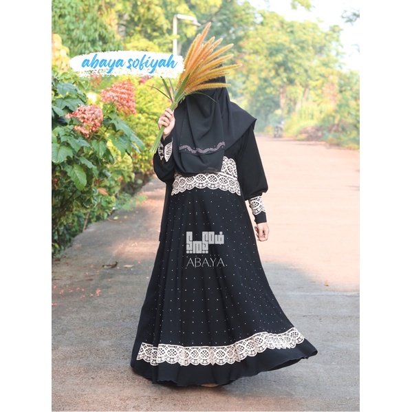 Abaya Saudi Sofiyah jetblack saudi by fahimy niqob
