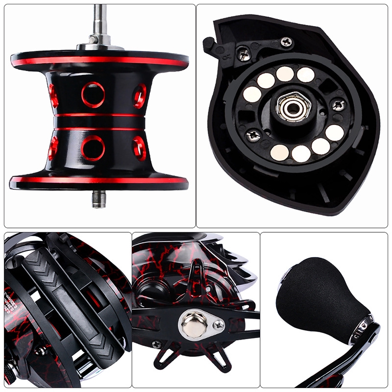 SHILIHUI Rel Casting 18+1BB 7.1:1 Katrol Reel Bc Casting Real Pancing Laut Alat Pancing