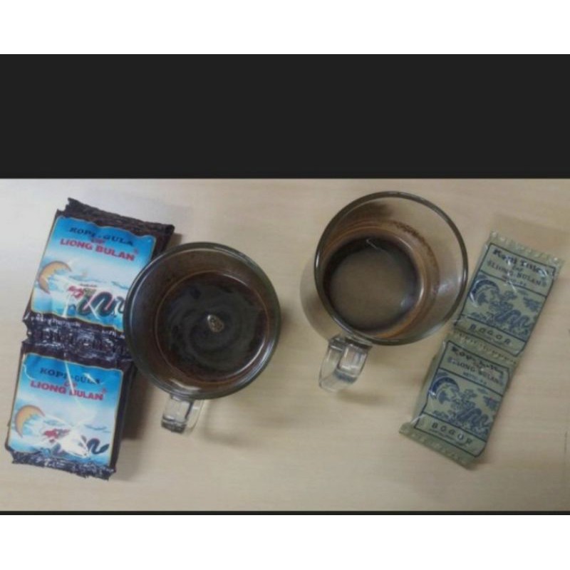 

KOPI HITAM TULEN CAP LION BULAN TANPA GULA 8 gram isi 30 SACHET