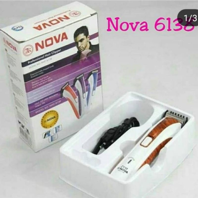 COD MESIN CUKUR RAMBUT,JENGGOT,KUMIS, HAIR CLIPPER CAS NOVA NHC-6138 / ALAT CUKUR RAMBUT,KUMIS,JENGGOT NOVA NHC-6138 / CUKURAN NOVA NHC-6138