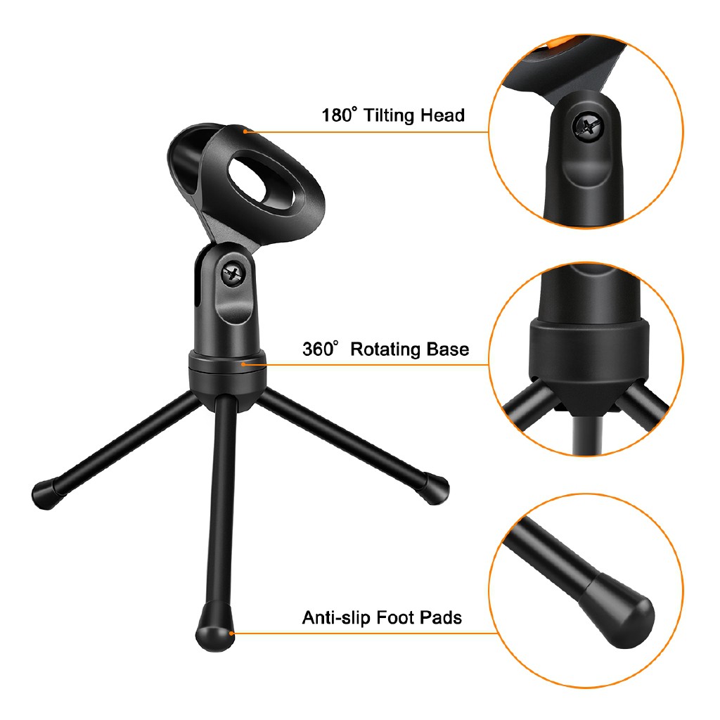 mic Microphone Condenser Studio vlog mikropon Stand Sound Podcast 3.5mm Sf-666 zoom bm1 Grab Medan