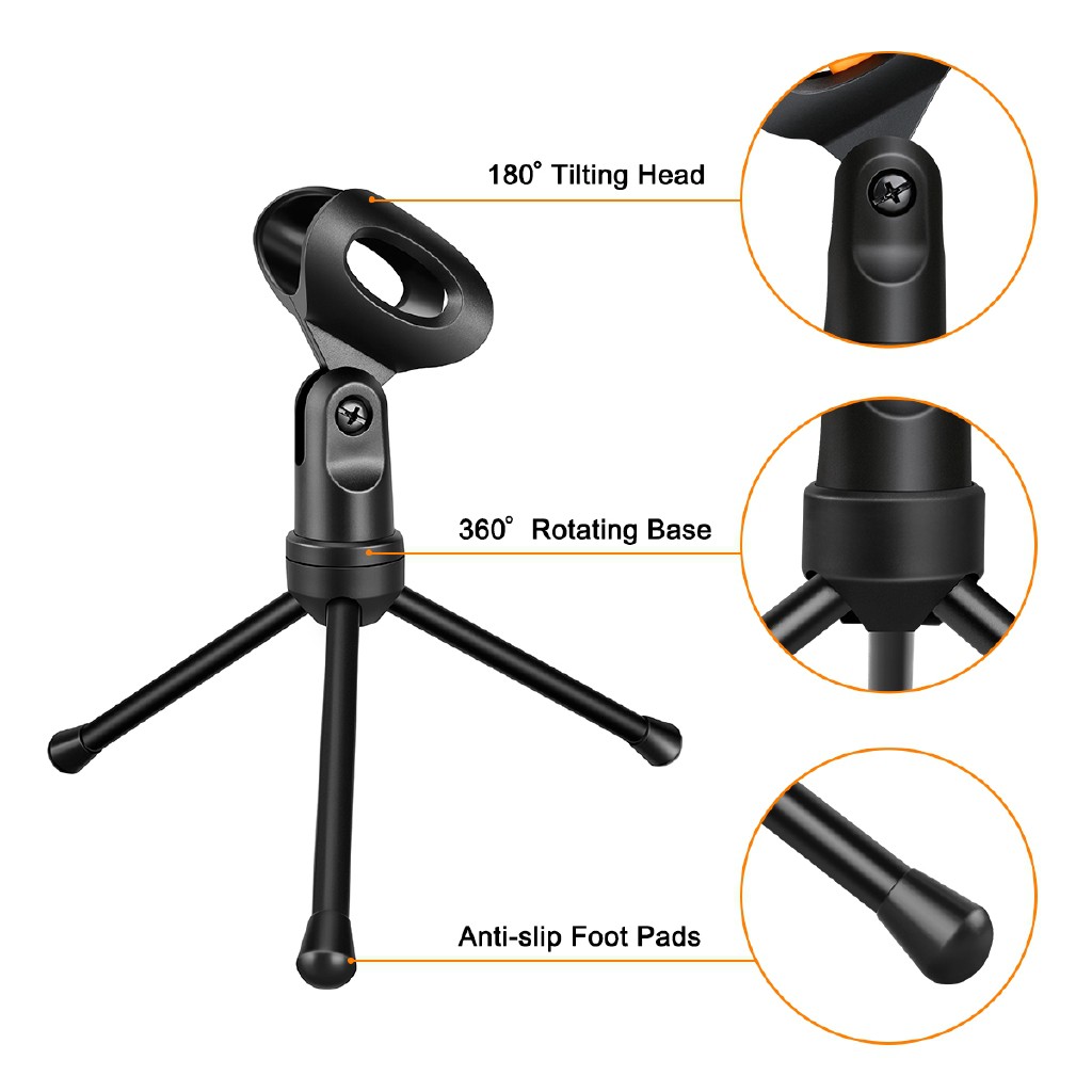 mic Microphone Condenser Studio vlog mikropon Stand Sound Podcast 3.5mm Sf-666 zoom bm1 Grab Medan