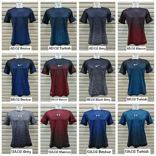 Baju Kaos Training / Gym / Fitness / Running