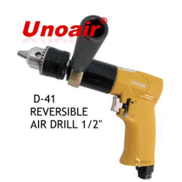 Unoair D-41 REVERSIBLE AIR DRILL 1/2" | Mesin Bor Angin 13mm Taiwan