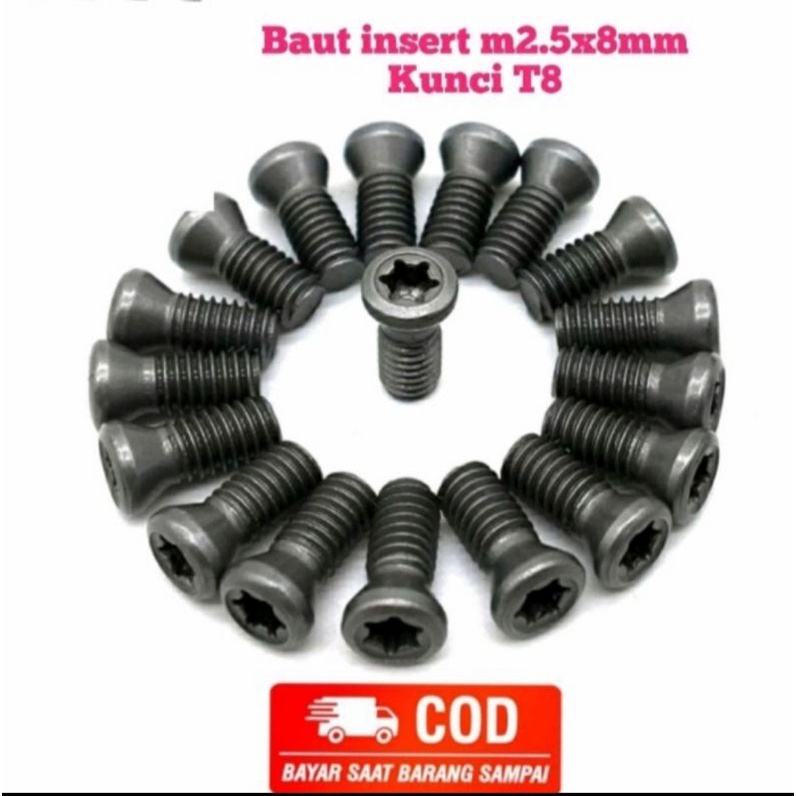 Baut Holder. Baut Facemill. Baut Insert M2.5x0.45 8mm
