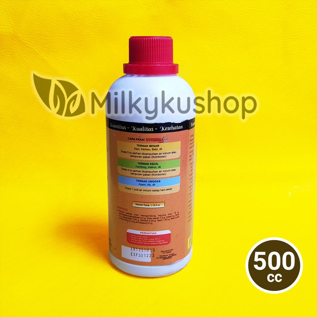 VITERNA PLUS 500 CC SUPLEMEN VITAMIN PAKAN TERNAK