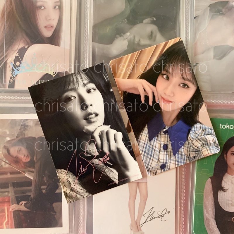 Jisoo photocard Blackpink weverse benefit membership global bundle pair sticker RE Album Japan
