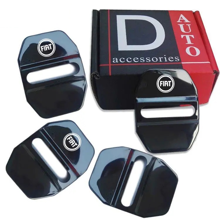 4pcs Cover Pelindung Kunci Pintu Mobil Untuk Fiat Stilo Punto Argo Bravo Palio 500 Toro