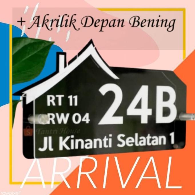 

Papan Nama Alamat Dan Nomor Rumah Acrylic + Acrylic Depan Bening Terlaris