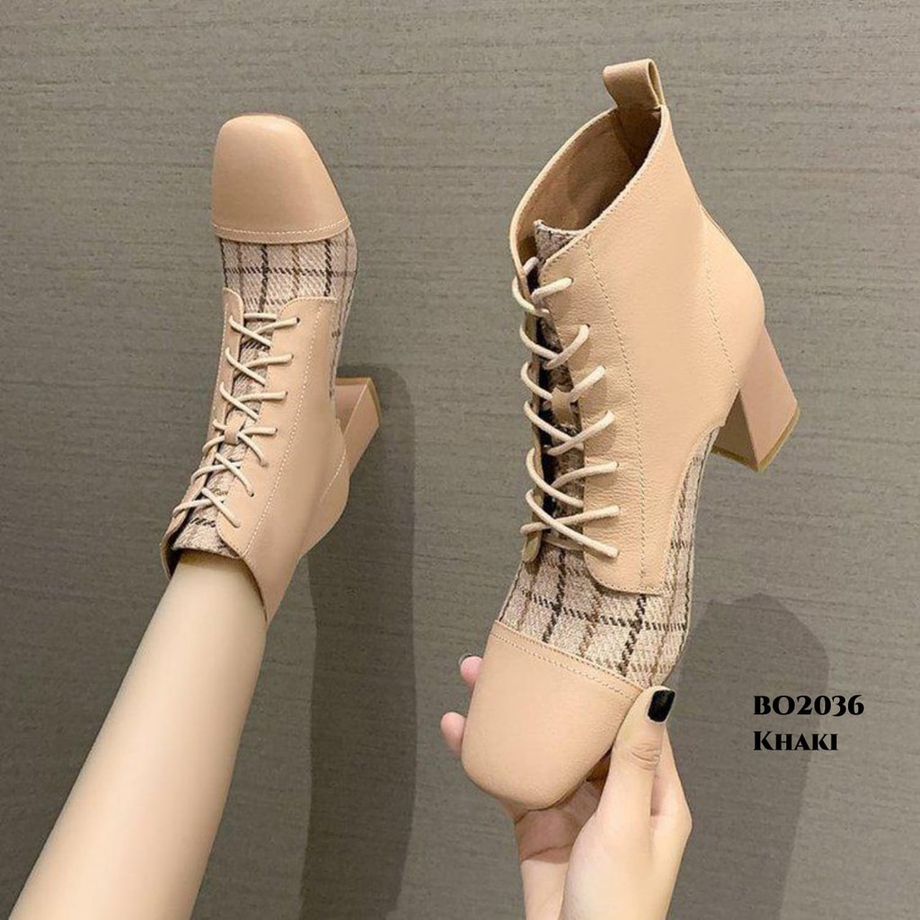 RESTOCK PRF Sepatu Boots Heels Korea BO2036