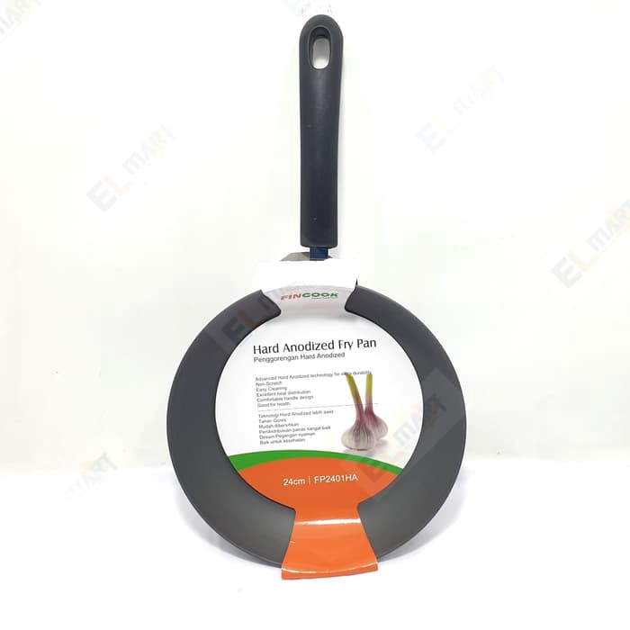 Fincook fry pan hard anodized FP2401HA - wajan anti gores 24 cm