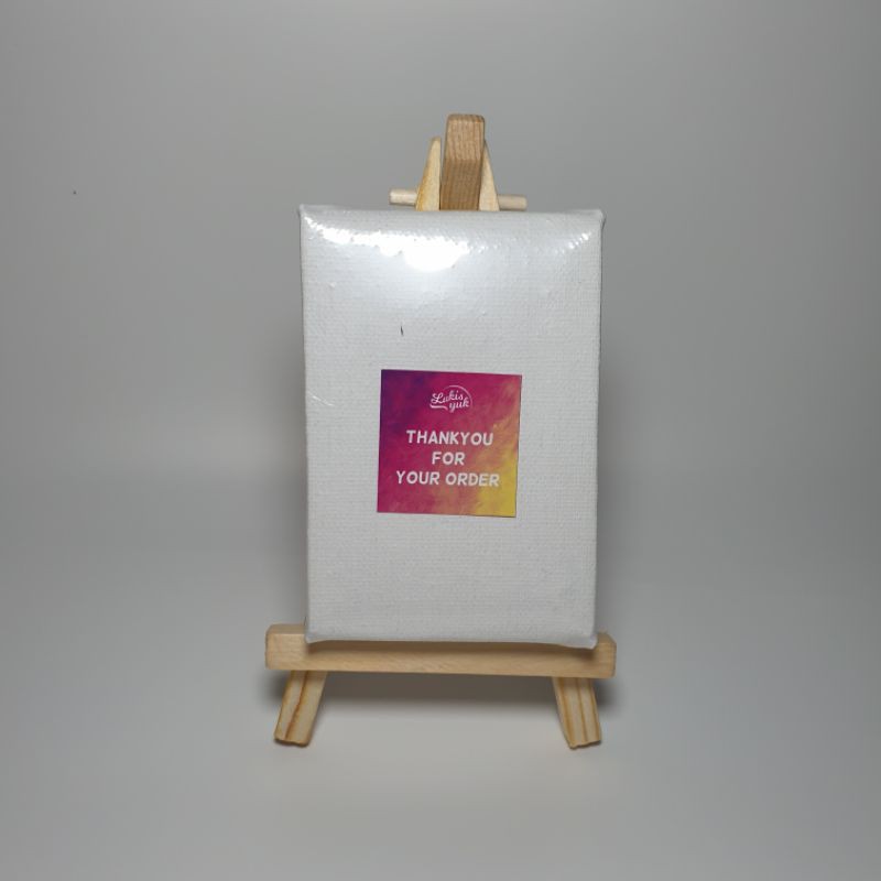 Mini Canvas 6x8 cm + Easel - by LukisYuk