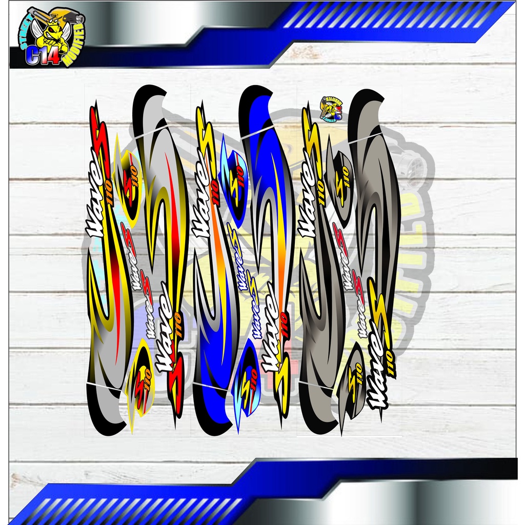 sticker/supra x 110 wave thailand