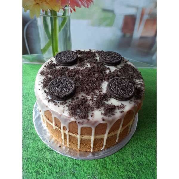 

Kue Tart basecake Moka D 19cm, free lilin dan pisau