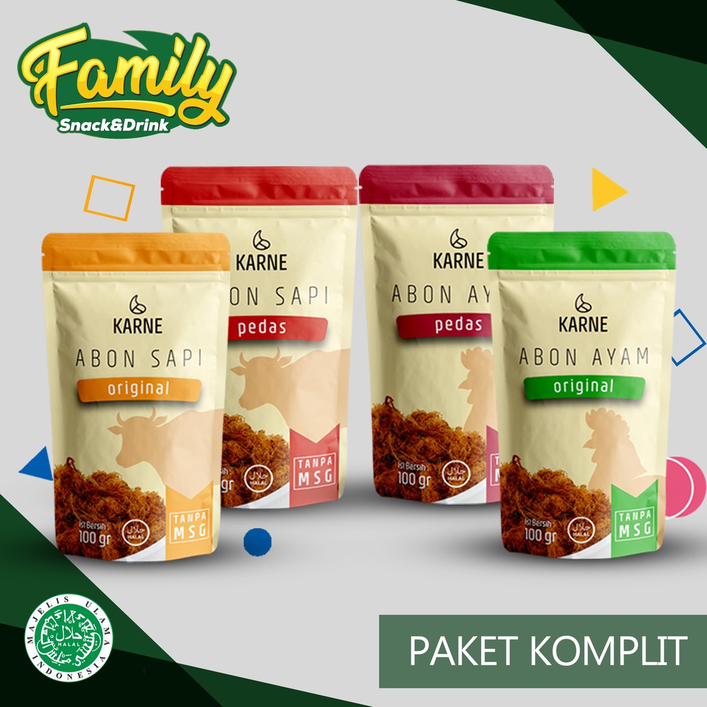 

Abon Karne Paket Komplit 4 Varian Rasa