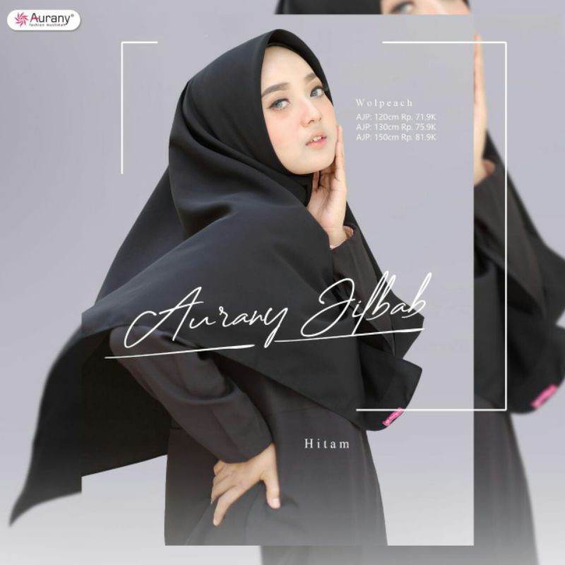 HIJAB SEGIEMPAT POLOS • AJP 120 x 120 • AURANY