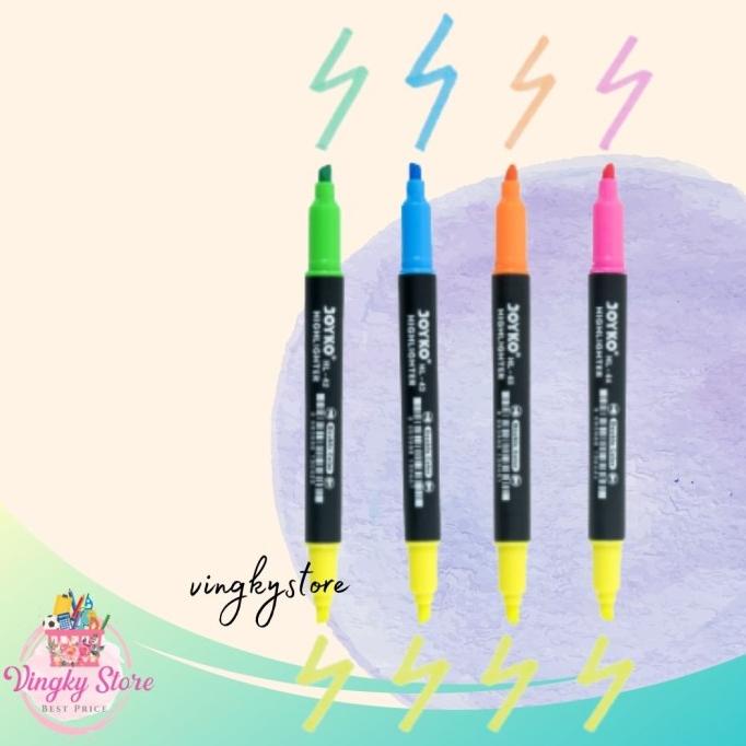 

Stabilo / Highlighter Double Color Joyko ( 1pc )