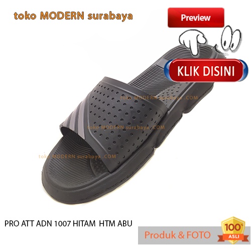 Sandal pria casual sandal slide karet murah PRO ATT ADN 1007 HITAM HTM ABU
