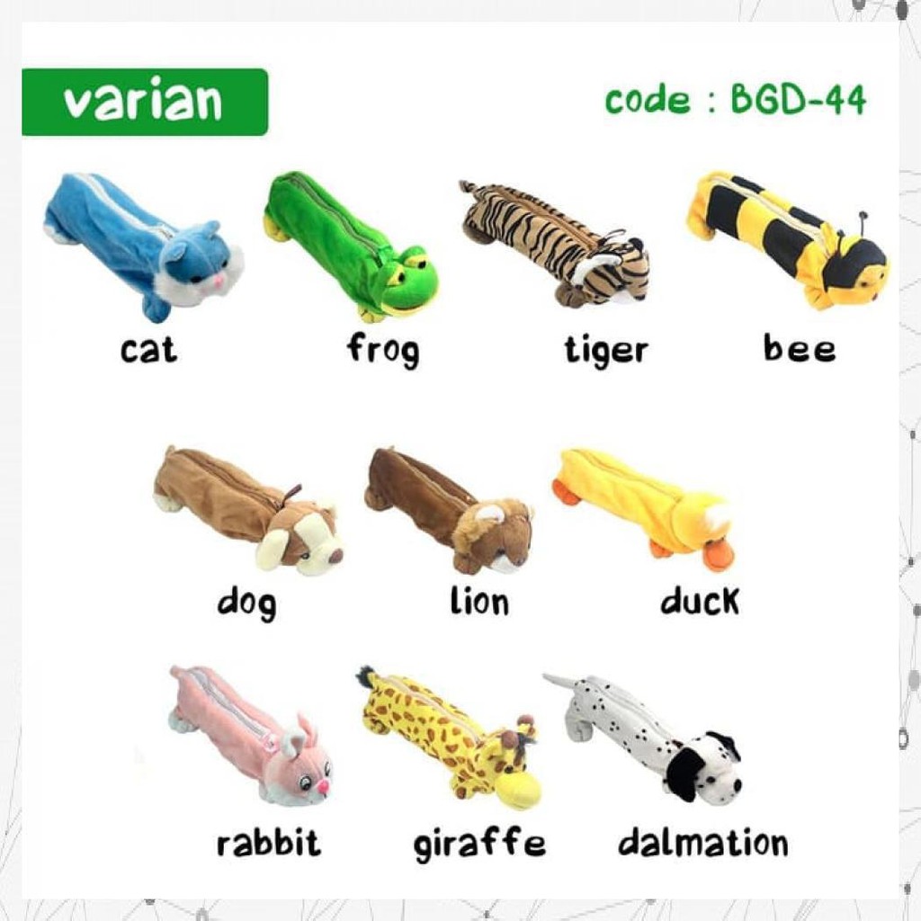 

ANIMAL PENCIL CASE - KOTAK PENSIL KARAKTER BINATANG - FROG