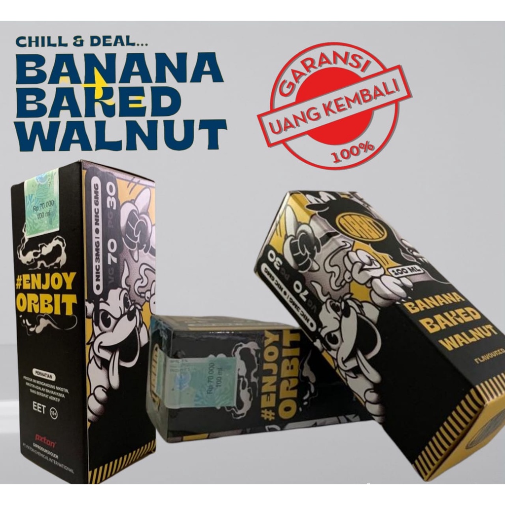 Liquids ORBIT Resmi Cukai Banana Baked Walnut