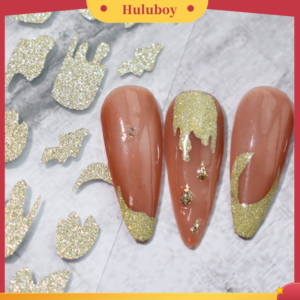 Huluboy Huluboy♡ Stiker Kuku Efek 3D Tidak Pudar Untuk Dekorasi Manicure