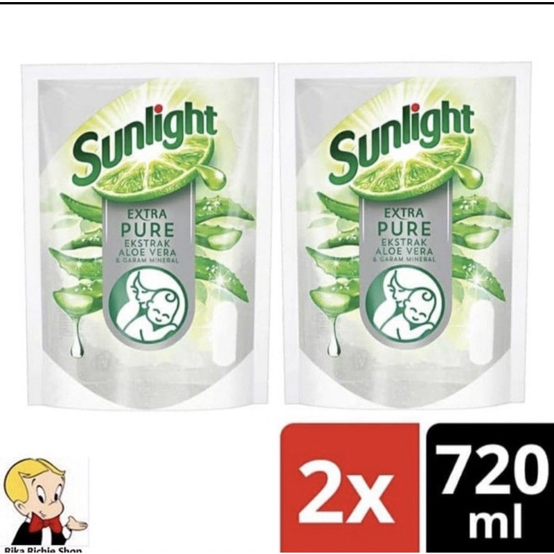 PROMO SUNLIGHT EXTRA PURE POUCH TWINPACK 720ML TERMURAH