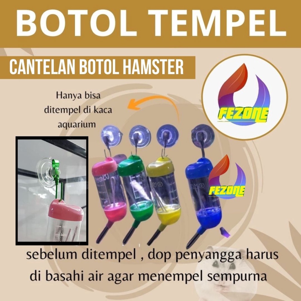 Cantelan Botol Kandang Hamster FEZONE