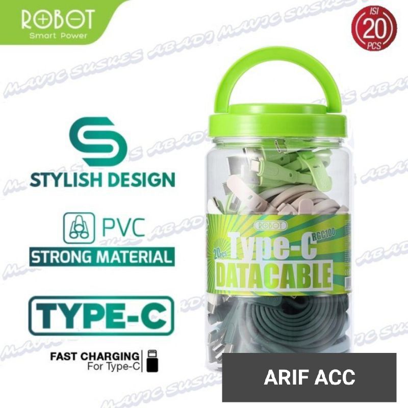 kabel data robot rgc100 type c kabel charger robot type cable robot type c kbael charger robot