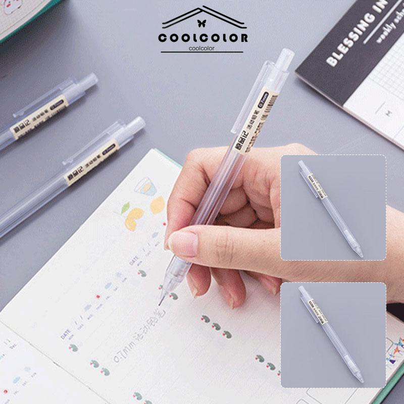 

COD❤️Batang Transparan Sederhana Buram Pensil Otomatis 0.5mm Inti Siswa Alat Tulis Pena Otomatis 0.7mm- cl