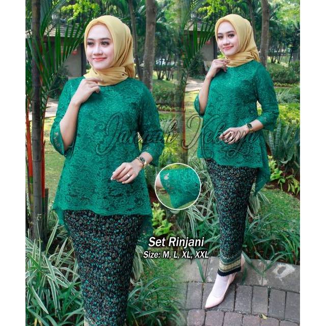 KEBAYA JADI BROKAY RINJANI TURKISH SET / ROK PRISKET / BYO2 0028 SERAGAM KEBAYA PESTA MODERN MURAH