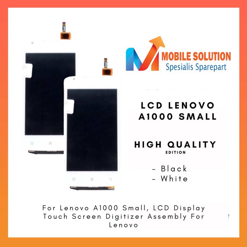 Grosir LCD Lenovo A1000 ORIGNAL 100% Fullset Touchscreen Garansi + Packing / Bubbel