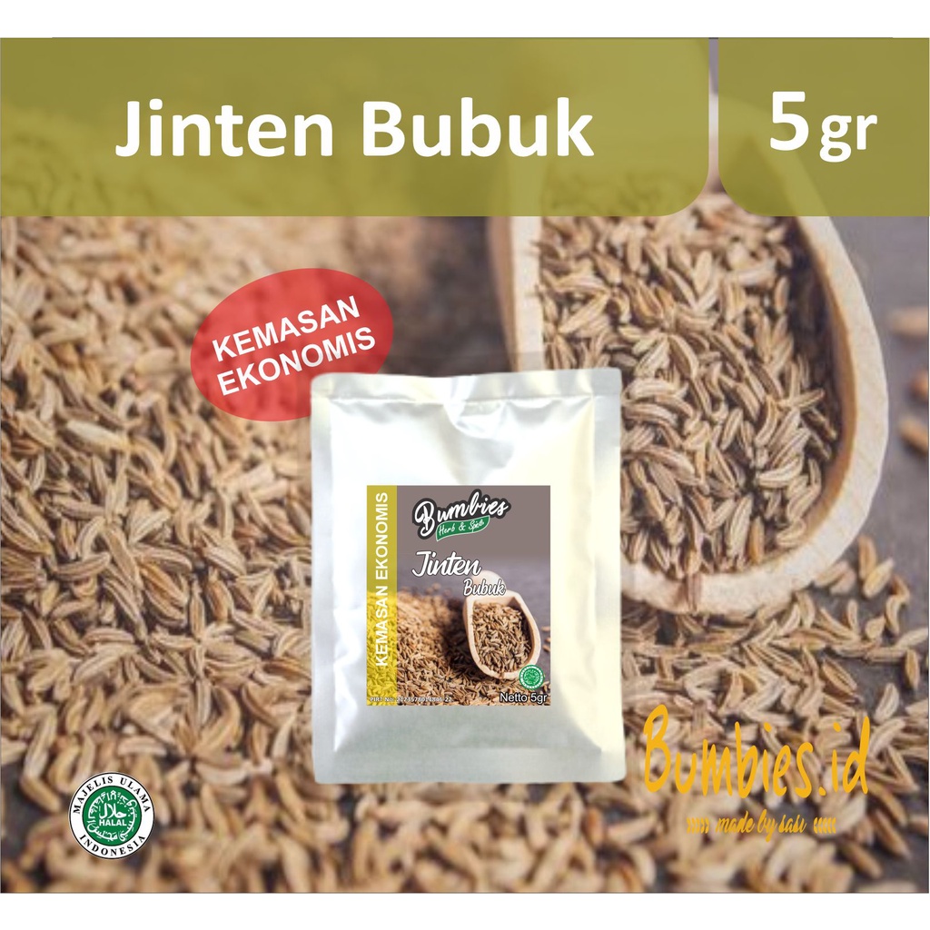 

Jinten Bubuk 5gr bumbies kemasan ekonomis | Jinten Premium | Jinten Maasak | Rempah Rempah