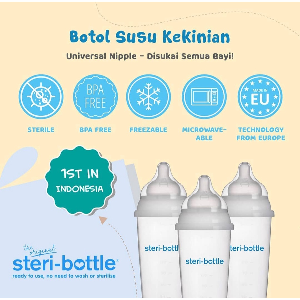 Botol Susu sekali pakai Steri Bottle