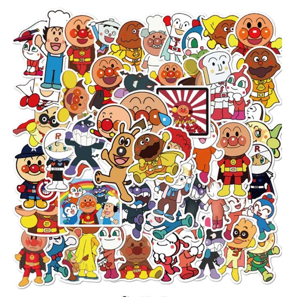 Lanfy Anpanman Stiker Lucu Dekorasi Ponsel Laptop Stationery Sticker Skateboard Stiker Anime