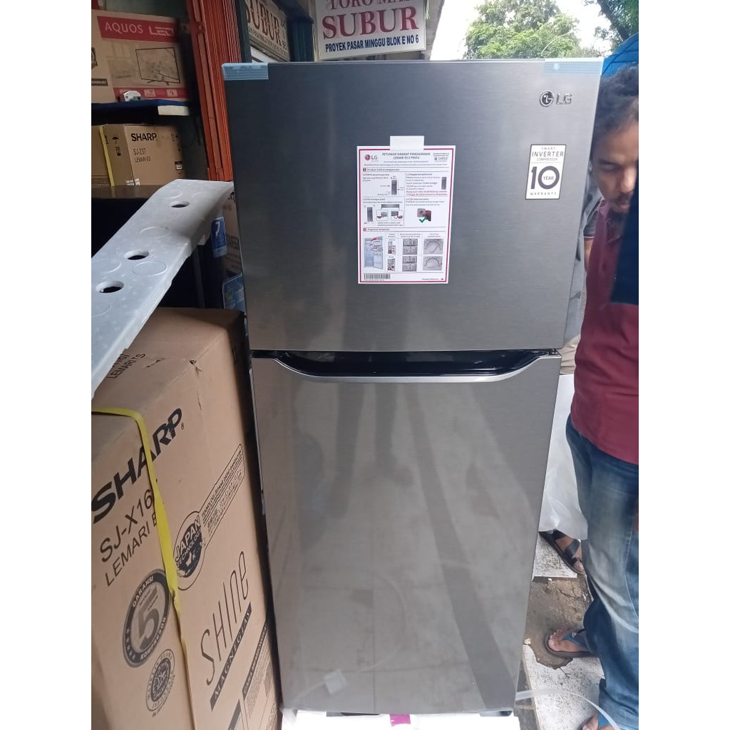 PROMO KULKAS LG GN-B195SQMT 2 PINTU Smart Inverter Compressor 202 liter 70 watt