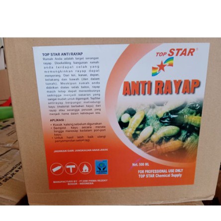 Obat Anti Racun Rayap TOP STAR Spray Semprot 500 ml