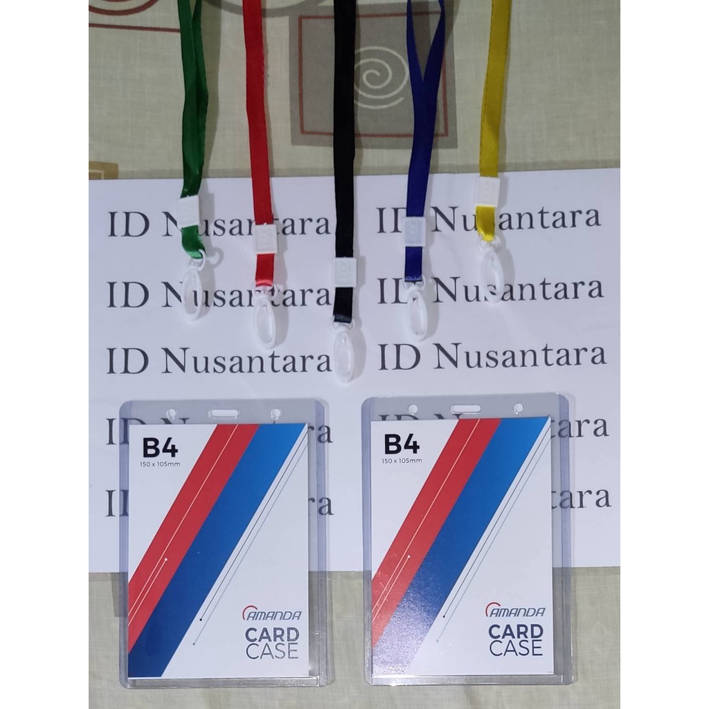 

Paket Tali Impor Kait Plastik 1 CM + ID Card Case B4