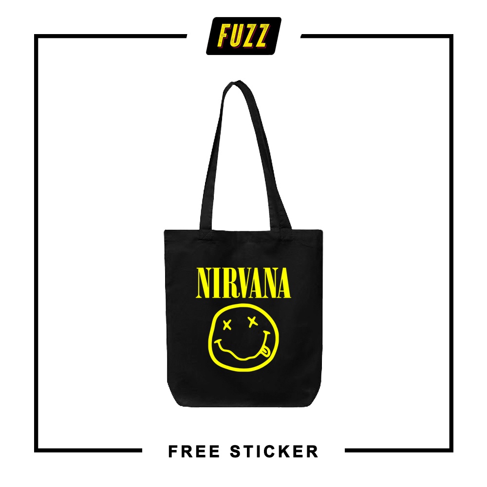 Tote Bag Band Nirvana Totebag Distro Musik Punk Pria Dan Wanita Keren Murah