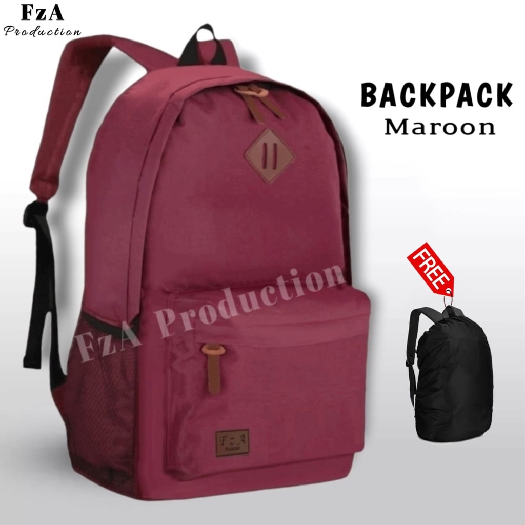 FzA Official - Tas Ransel Distro Casual Pria Wanita / Tas Ransel Laptop Backpack Sekolah Kuliah Distro Original Tas Punggung Laptop  - MRNRC