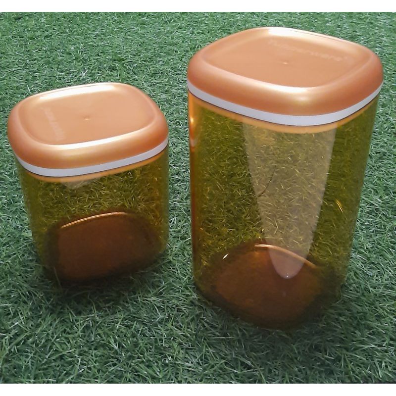 Tupperware Crystal Canister GOLD (Toples Kue Mewah)