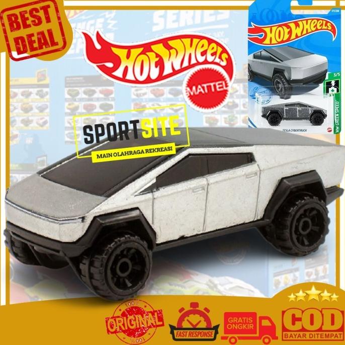 Hot Wheels Tesla Cybertruck DieCast Mainan Mobil Truck Ori Mattel
