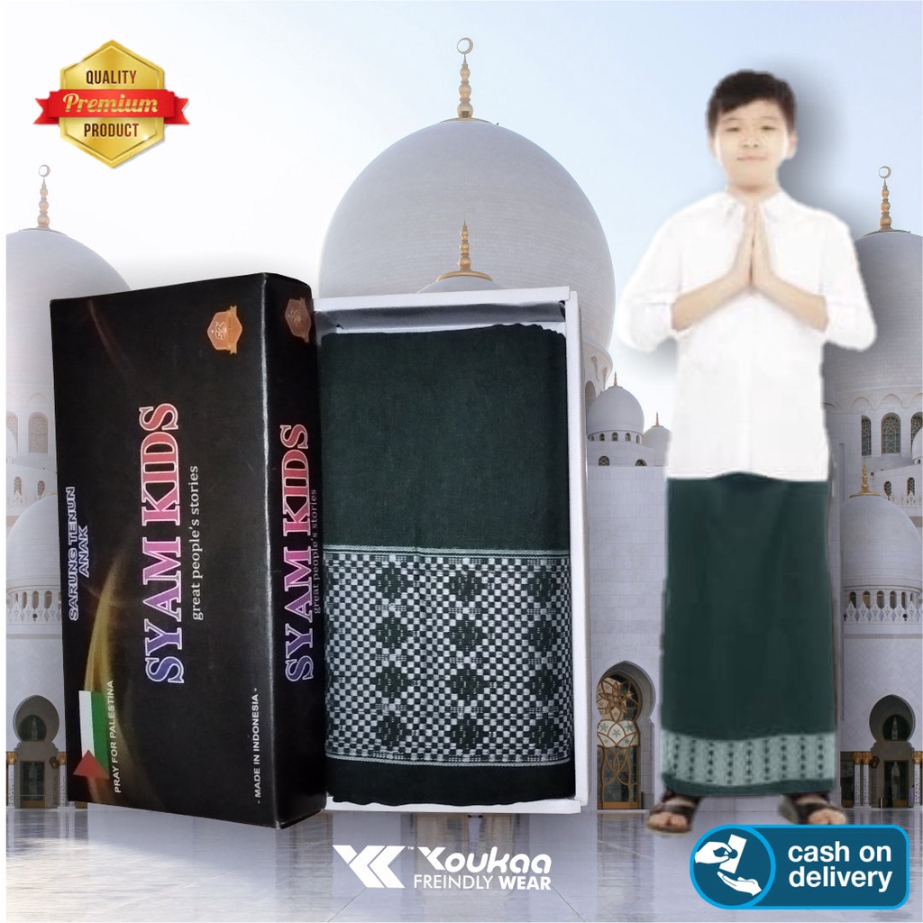 Sarung Anak Usia 10 th s/d 15 th Motif Tenun Dobby